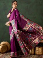 Purple Color Silk Saree