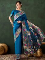 Blue Color Silk Saree