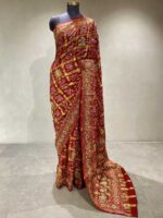 Red Gharchola Bridal Saree