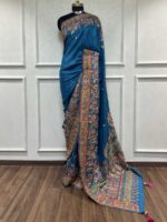 Blue Silk Designer Saree