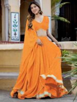 Yellow Color Georgette Lehenga Choli