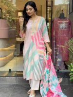 White Color Readymade Salwar Suit