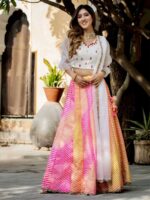 Multy Color Art Silk Lehenga Choli