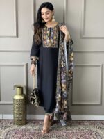 Black Color Readymade Salwar Suit