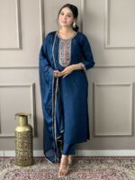 Blue Color Readymade Salwar Suit