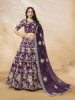 Purple Color Art Silk Lehenga Choli