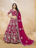 Pink Color Art Silk Lehenga Choli