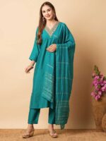 Teal Blue Color Salwar Suit