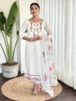 White Color Readymade Salwar Suit