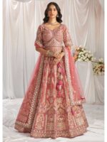 Pink Color Tissue Lehenga Choli
