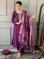 Purple Color Readymade Salwar Suit