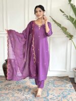 Purple Color Readymade Salwar Suit