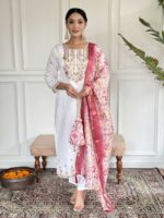 White Color Readymade Salwar Suit