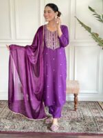Purple Color Readymade Salwar Suit