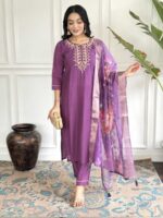 Purple Color Readymade Salwar Suit