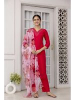 Rani Pink Color Readymade Salwar Suit