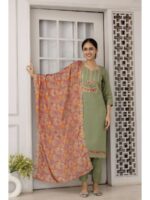 Pista Green Color Readymade Salwar Suit