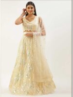 Yellow Color Soft Net Lehenga Choli