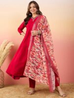Red Color Readymade Salwar Suit