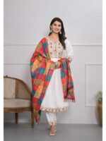 White Color Readymade Salwar Suit