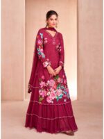 Wine Color Readymade Salwar Suit