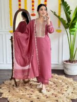 Burgundy Color Readymade Salwar Suit