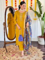 Mustard Color Readymade Salwar Suit