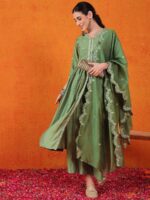 Green Color Readymade Salwar Suit