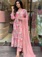 Pink Color Readymade Salwar Suit