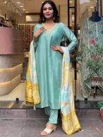 Sea Green Color Readymade Salwar Suit