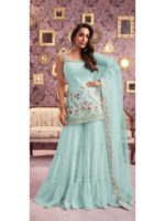 Sky Blue Color Salwar Suit