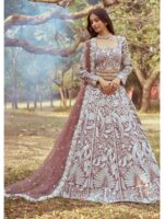 Rose Gold Color Satin Lehenga Choli
