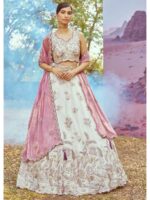 Cream Color Viscose Rayon Lehenga Choli