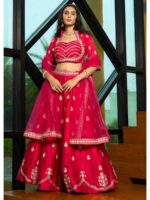 Pink Color Art Silk Lehenga Choli