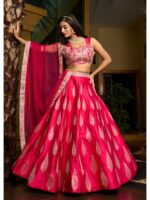 Pink Color Art Silk Lehenga Choli