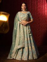 Turquoise Color Turquoise Lehenga Choli