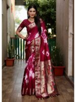 Purple Color Paithani Silk Saree