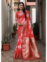 Red Color Paithani Silk Saree