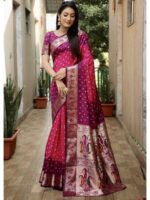 Pink Color Dola Silk Saree