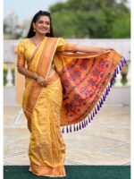 Yellow Color Paithani Silk Saree