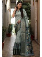 Pista Color Dola Silk Saree