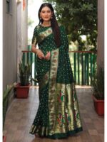 Green Color Dola Silk Saree