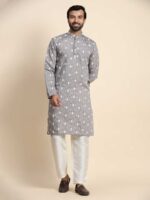 Grey Color Kurta Payjama