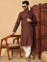 Maroon Color Kurta Payjama