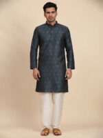 Navy Blue Color Kurta Payjama