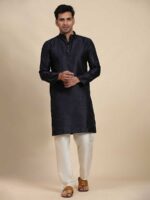 Navy Blue Color Kurta Payjama