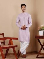 Lavender Color Kurta Payjama