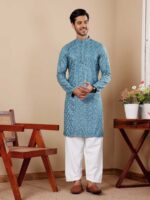 Blue Color Kurta Payjama