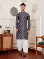 Nevy Blue Color Kurta Payjama