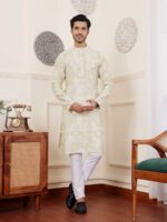 Light Green Color Kurta Payjama